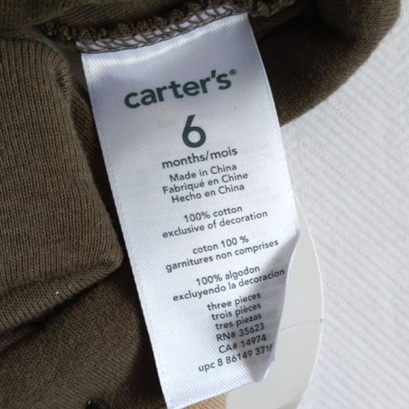 NEW carter's moose hat & matching slipper socks 6 months baby - Picture 3 of 4